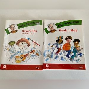 Mr Dressup Workbooks:  School Fun (Grades 1-3) & Grade 1 Math - CBC Kids